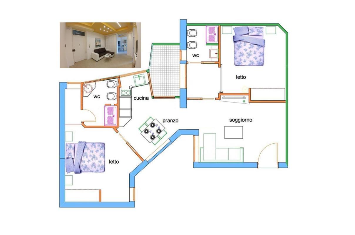 Kosie - Il Comfort Di Stile Con 2 Bagni Hotel Palermo Luaran gambar